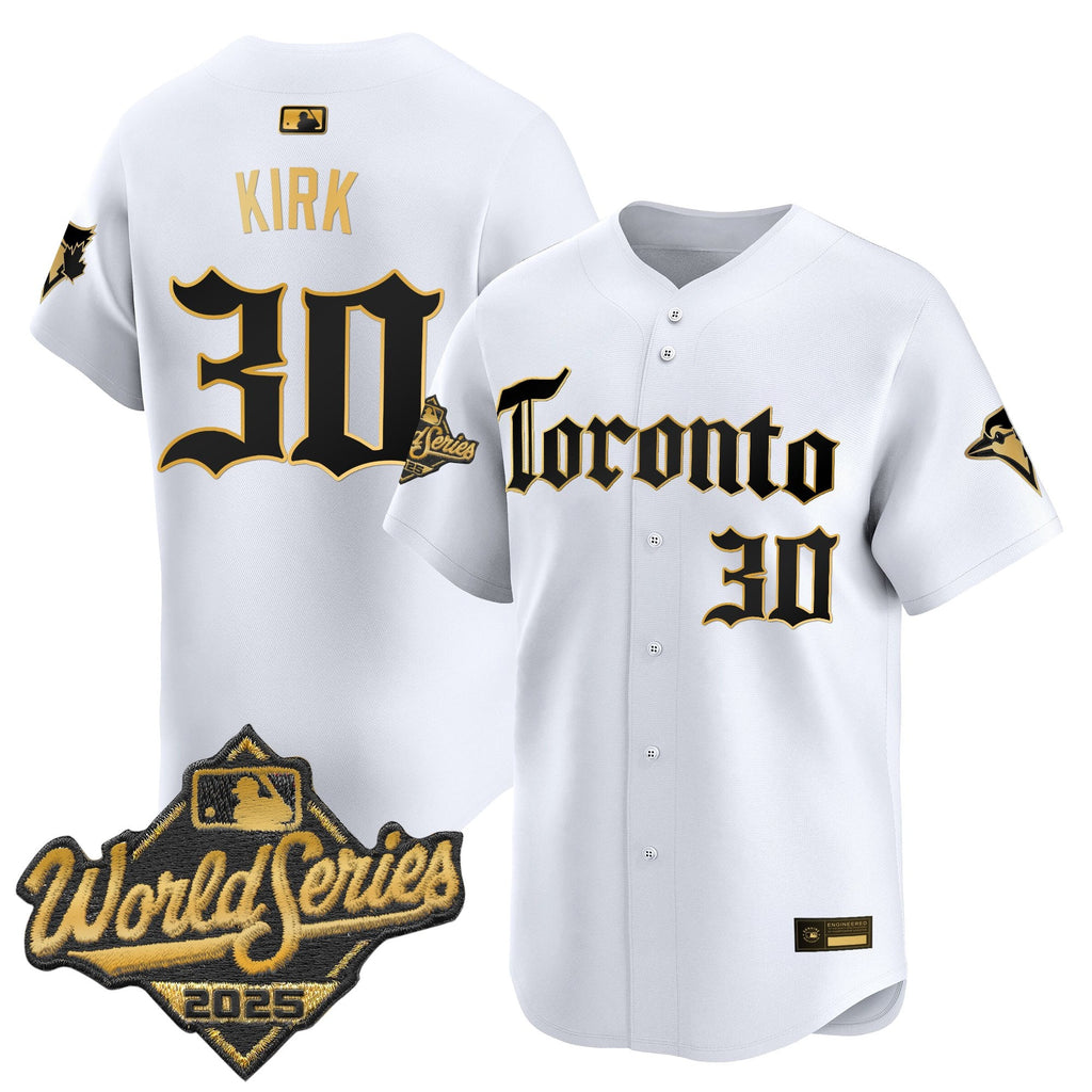 Men's Toronto Blue Jays 2025 World Series Vapor Premier Limited Jersey - Gothic North Edition - All Stitched