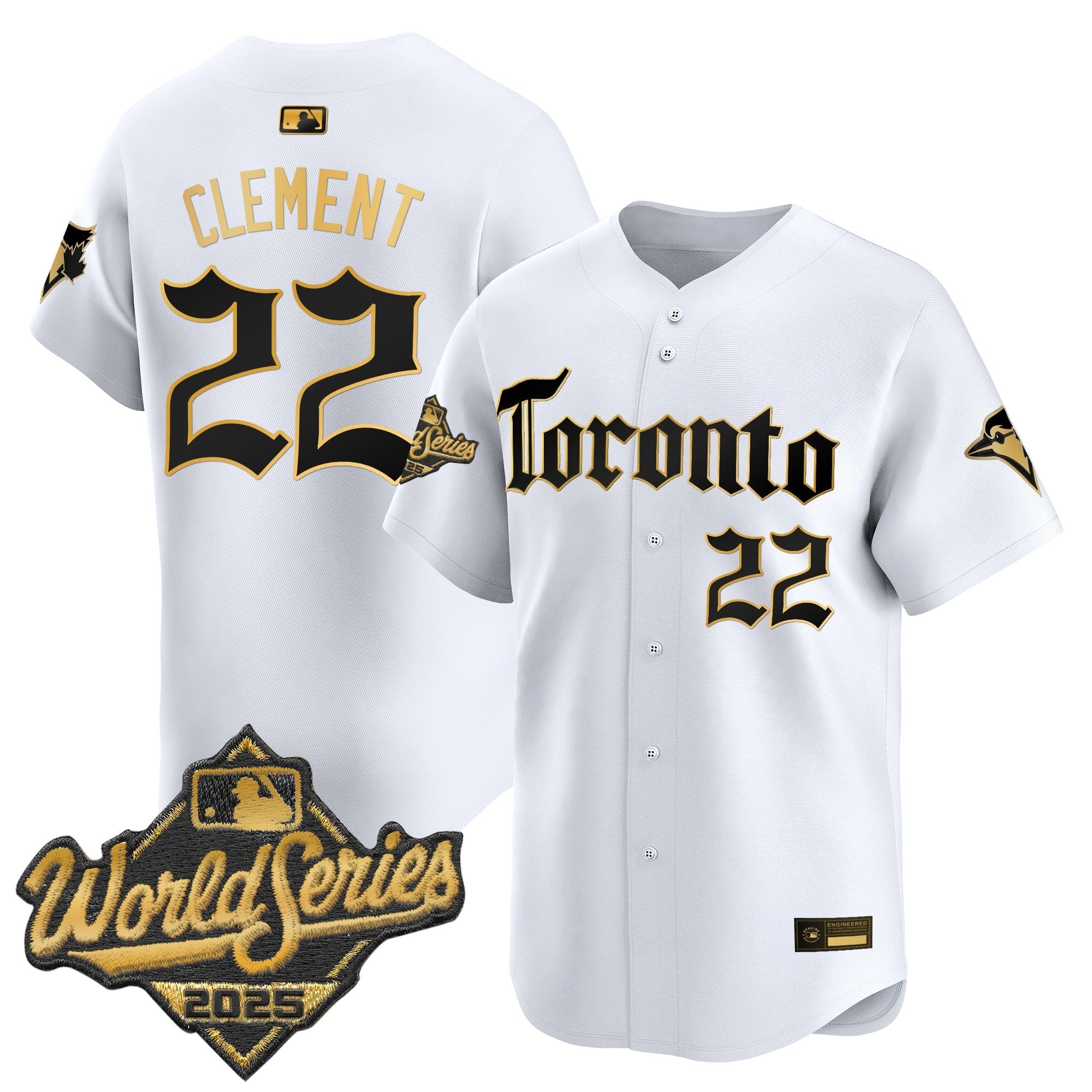 Men's Toronto Blue Jays 2025 World Series Vapor Premier Limited Jersey - Gothic North Edition - All Stitched