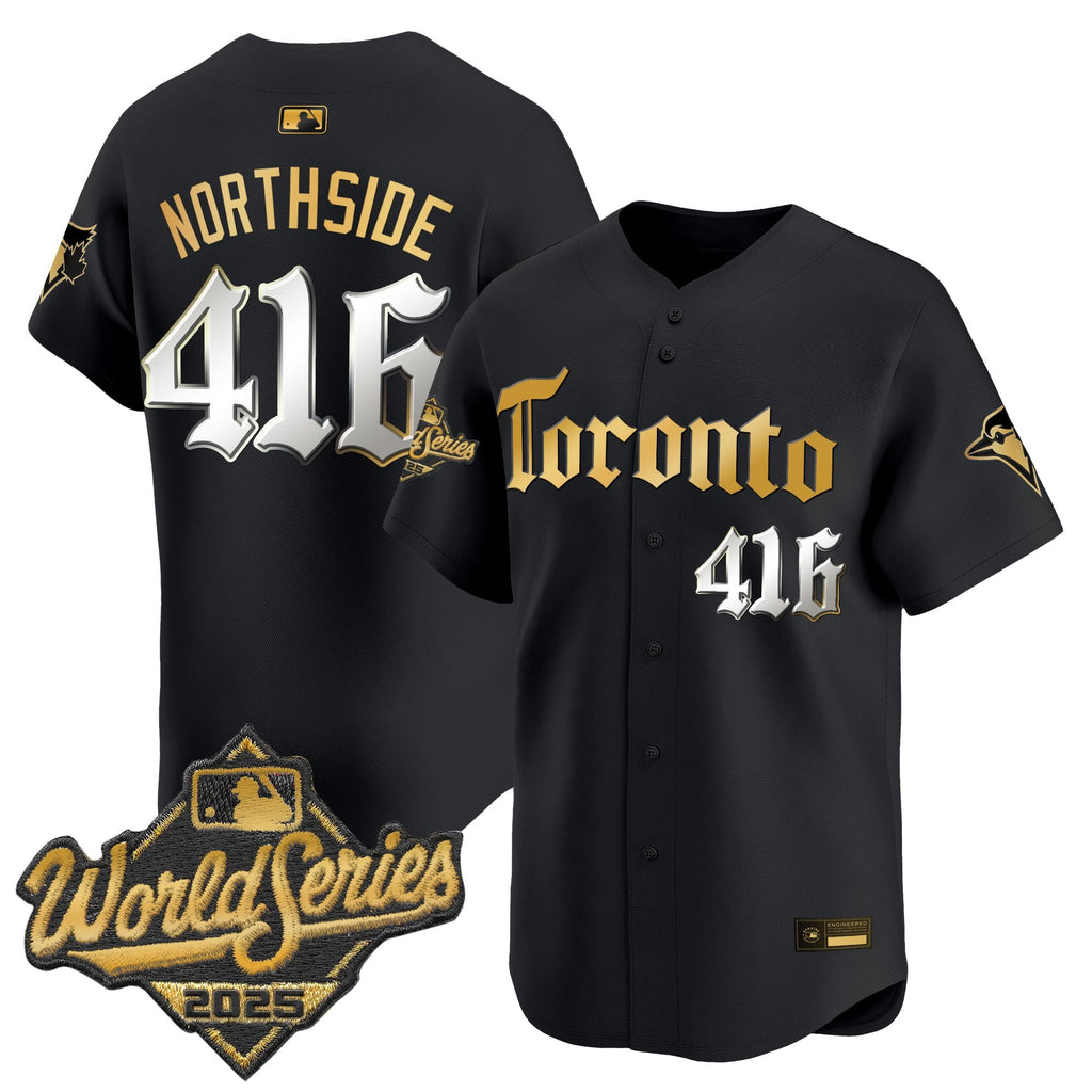 Men's Toronto Blue Jays 2025 World Series Vapor Premier Limited Jersey - Gothic North Edition - All Stitched