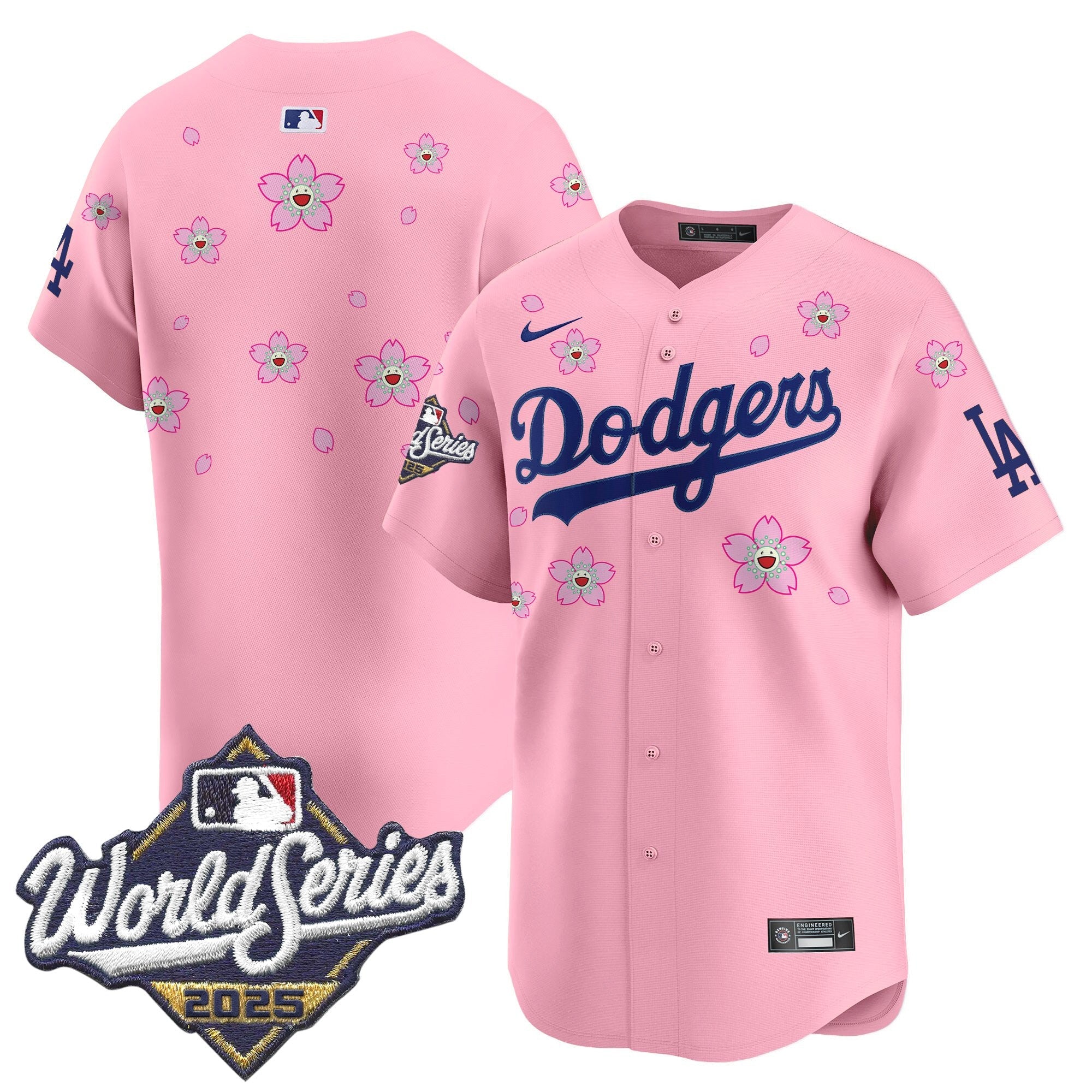 Men's Dodgers 2025 World Series x Tokyo Series Vapor Premier Limited Jersey - Stitched