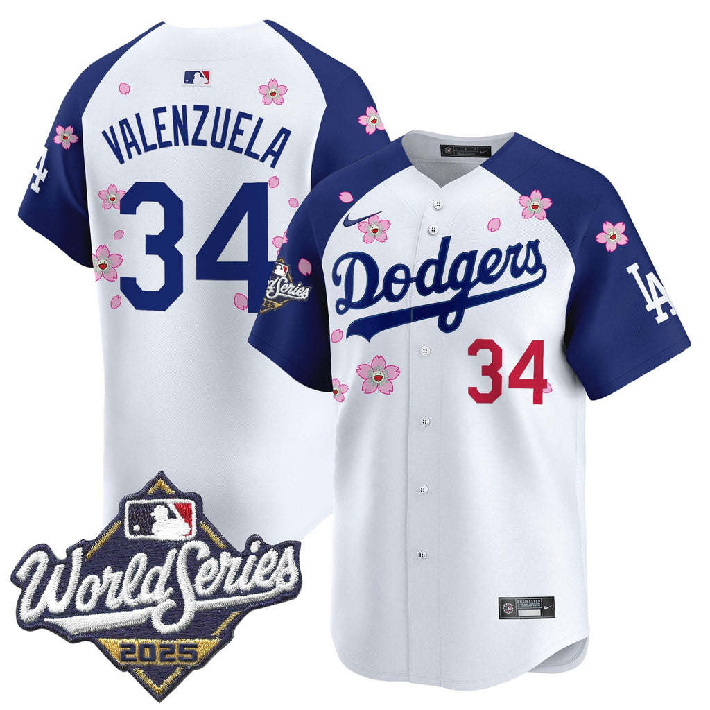 Men's Dodgers 2025 World Series x Tokyo Series Vapor Premier Limited Jersey - Stitched