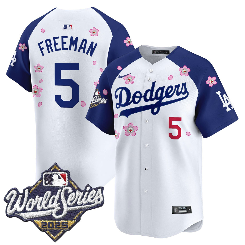 Men's Dodgers 2025 World Series x Tokyo Series Vapor Premier Limited Jersey - Stitched