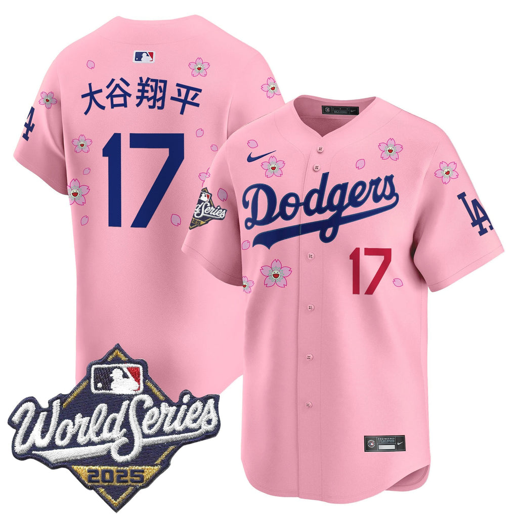 Men's Dodgers 2025 World Series x Tokyo Series Vapor Premier Limited Jersey - Stitched
