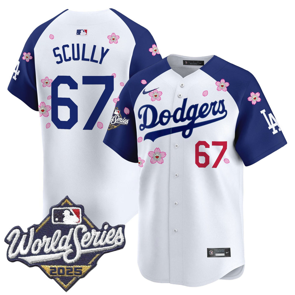 Men's Dodgers 2025 World Series x Tokyo Series Vapor Premier Limited Jersey - Stitched