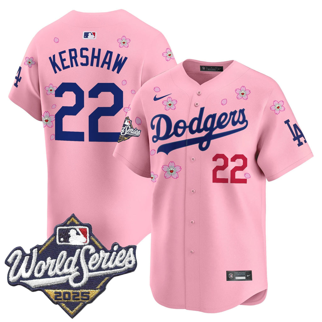Men's Dodgers 2025 World Series x Tokyo Series Vapor Premier Limited Jersey - Stitched