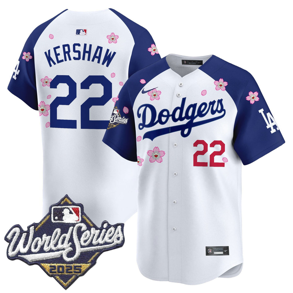 Men's Dodgers 2025 World Series x Tokyo Series Vapor Premier Limited Jersey - Stitched