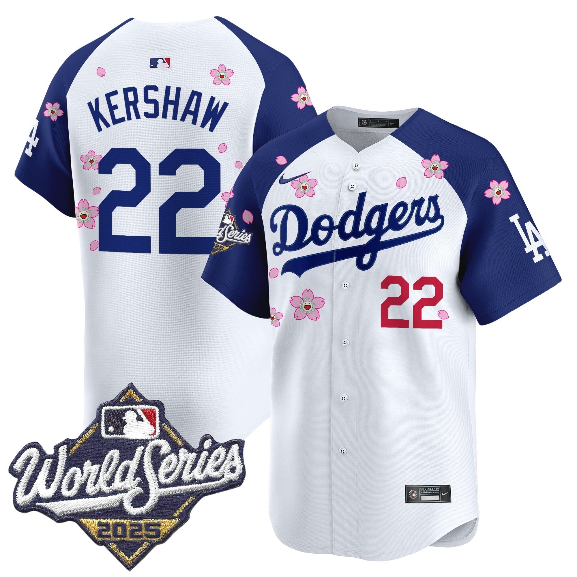 Men's Dodgers 2025 World Series x Tokyo Series Vapor Premier Limited Jersey - Stitched