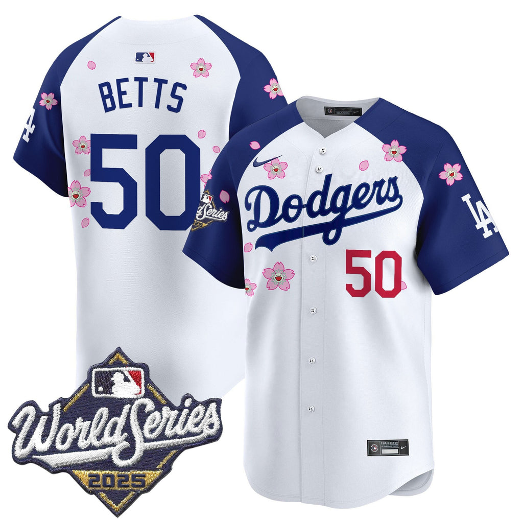 Men's Dodgers 2025 World Series x Tokyo Series Vapor Premier Limited Jersey - Stitched
