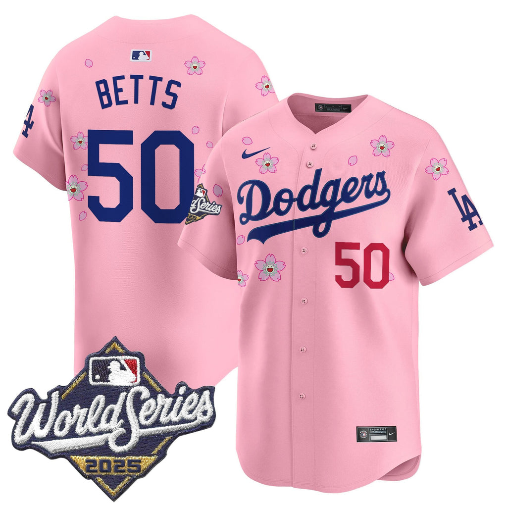 Men's Dodgers 2025 World Series x Tokyo Series Vapor Premier Limited Jersey - Stitched