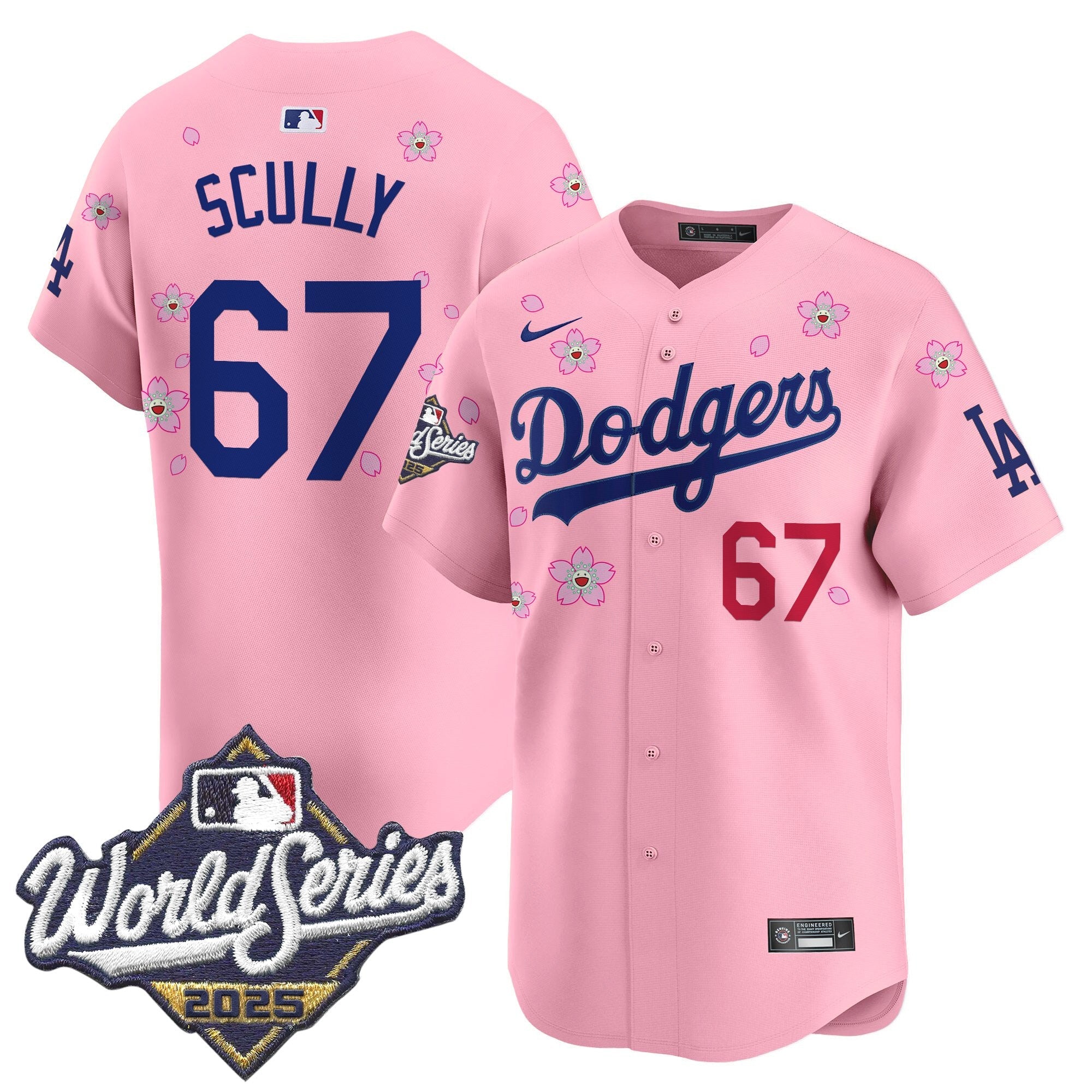 Men's Dodgers 2025 World Series x Tokyo Series Vapor Premier Limited Jersey - Stitched