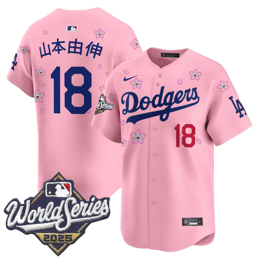 Men's Dodgers 2025 World Series x Tokyo Series Vapor Premier Limited Jersey - Stitched