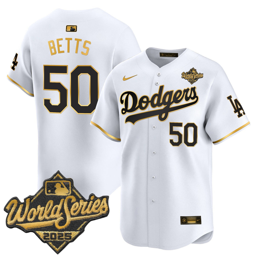 Men's Dodgers 2025 World Series Vapor Premier Limited Jersey V2 - All Stitched