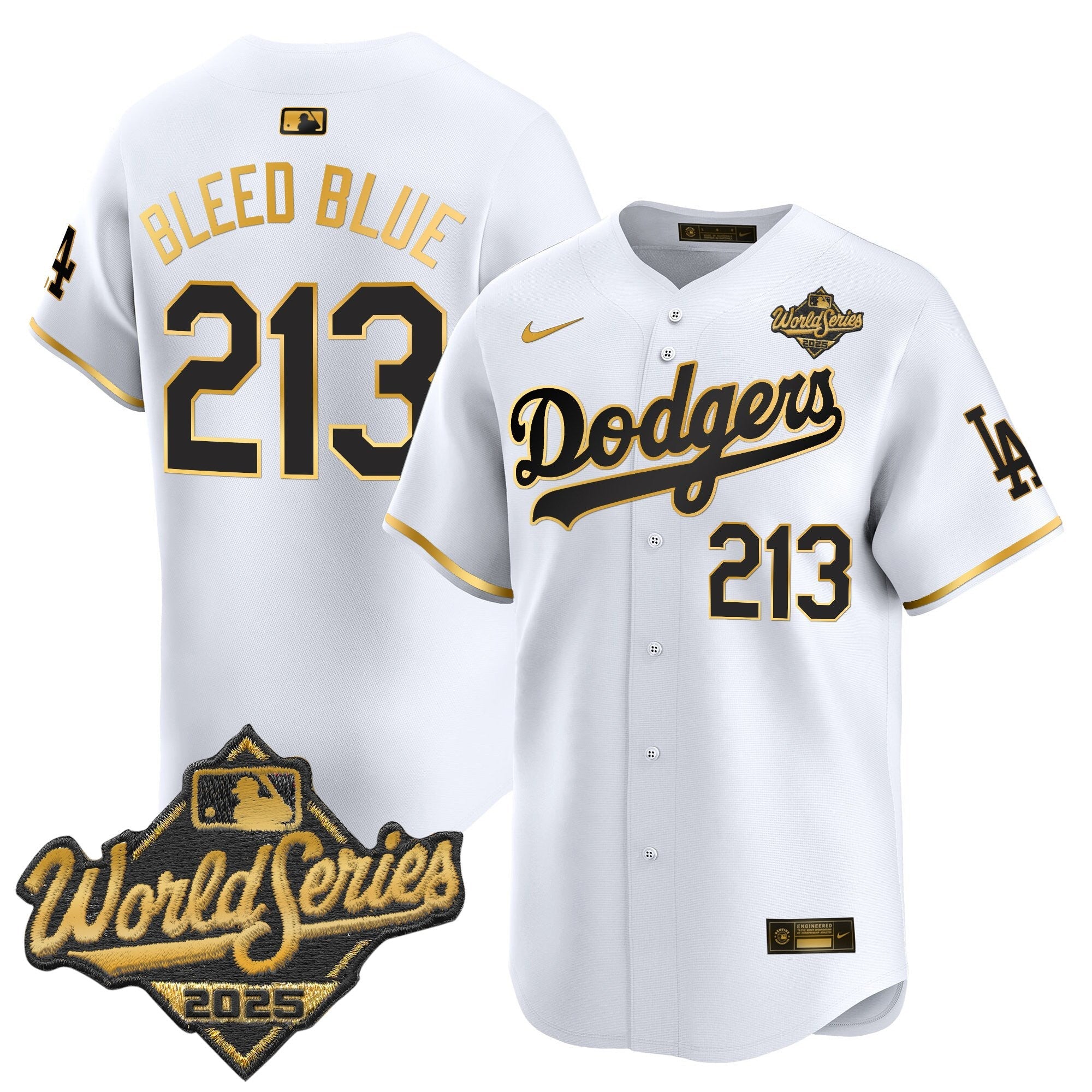 Men's Dodgers 2025 World Series Vapor Premier Limited Jersey V2 - All Stitched