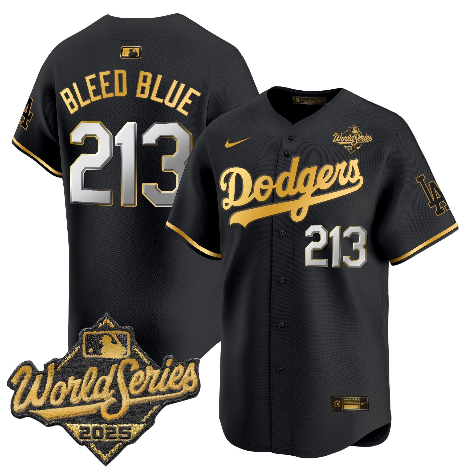 Men's Dodgers 2025 World Series Vapor Premier Limited Jersey V2 - All Stitched