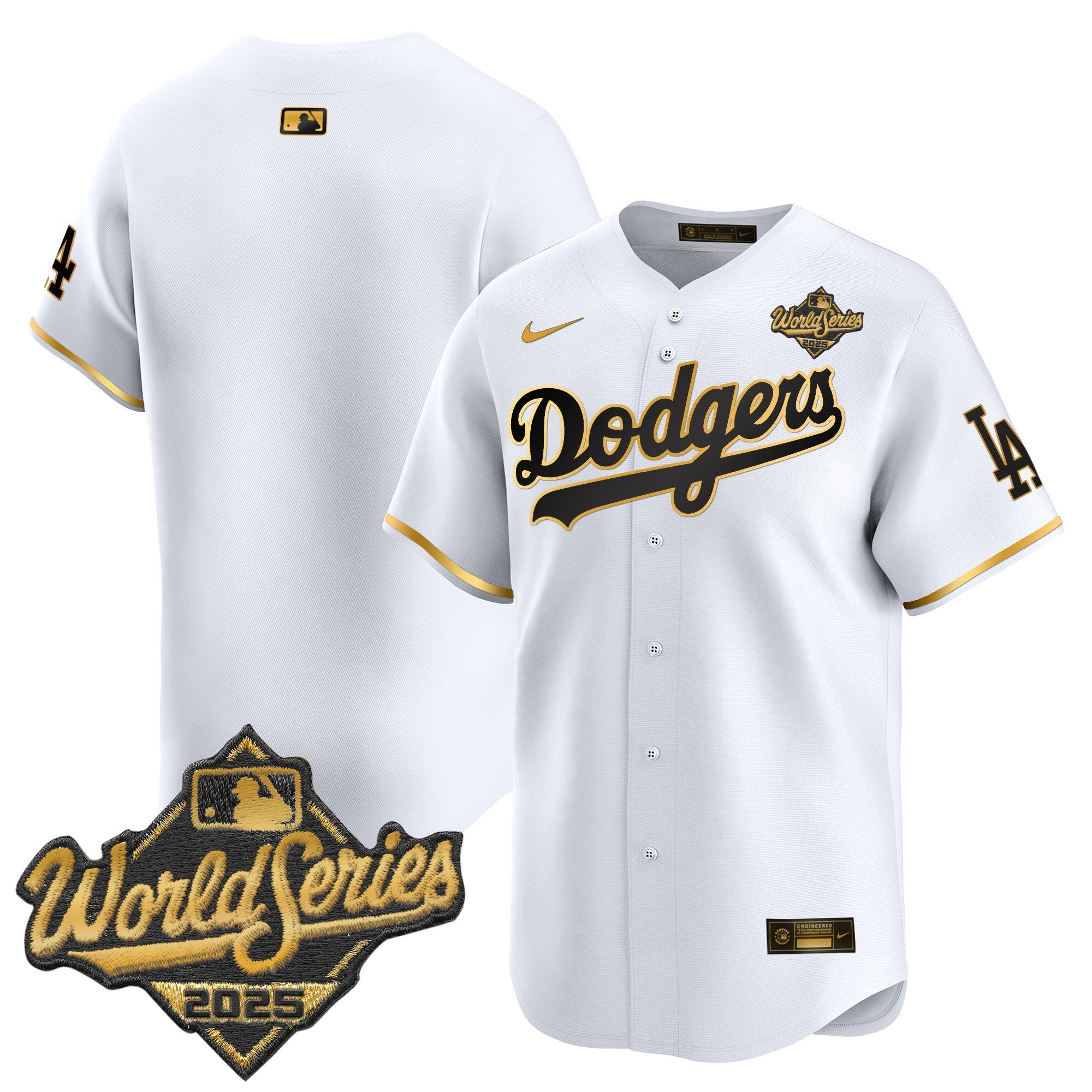 Men's Dodgers 2025 World Series Vapor Premier Limited Jersey V2 - All Stitched