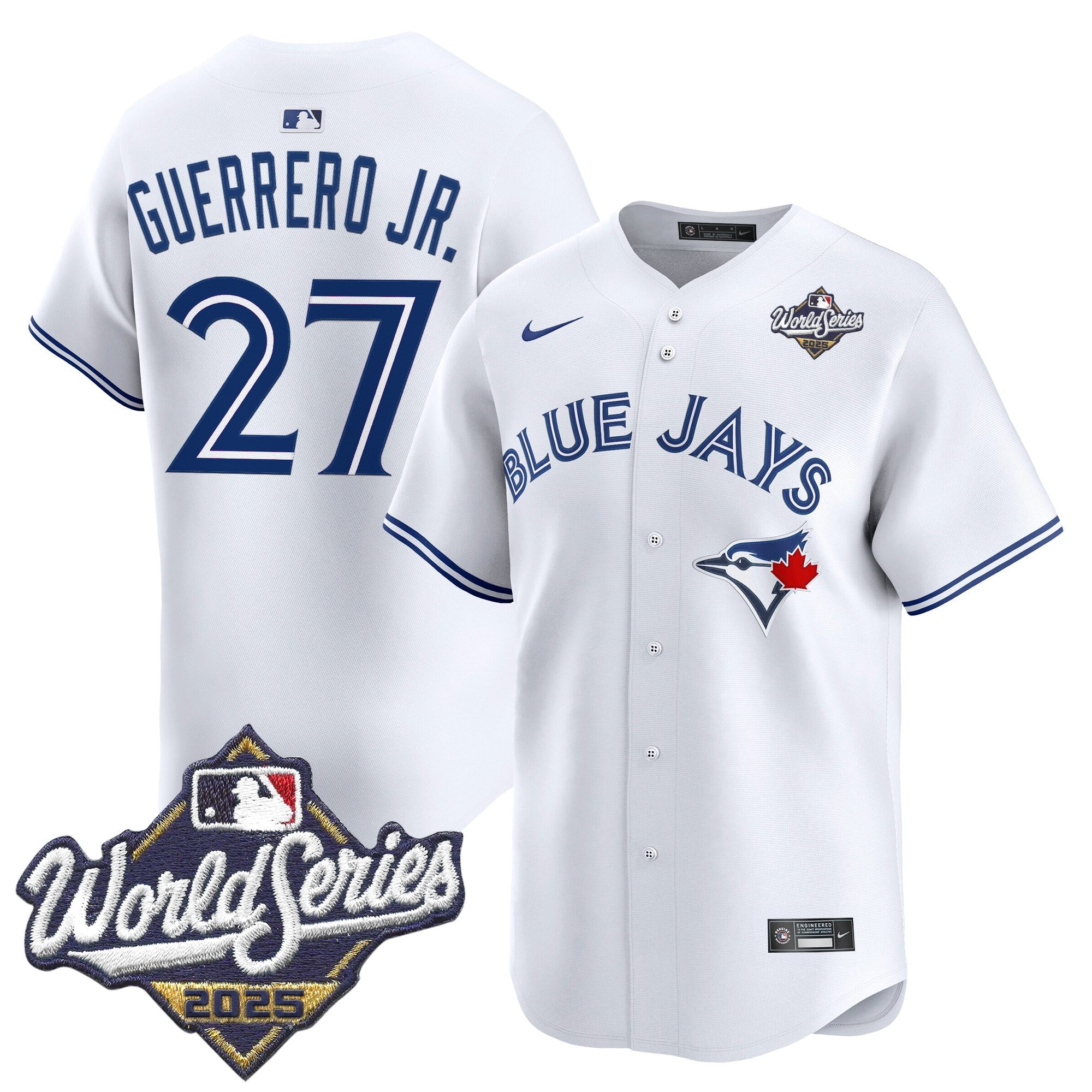 Men's Toronto Blue Jays 2025 World Series Vapor Premier Limited Jersey V2 - All Stitched