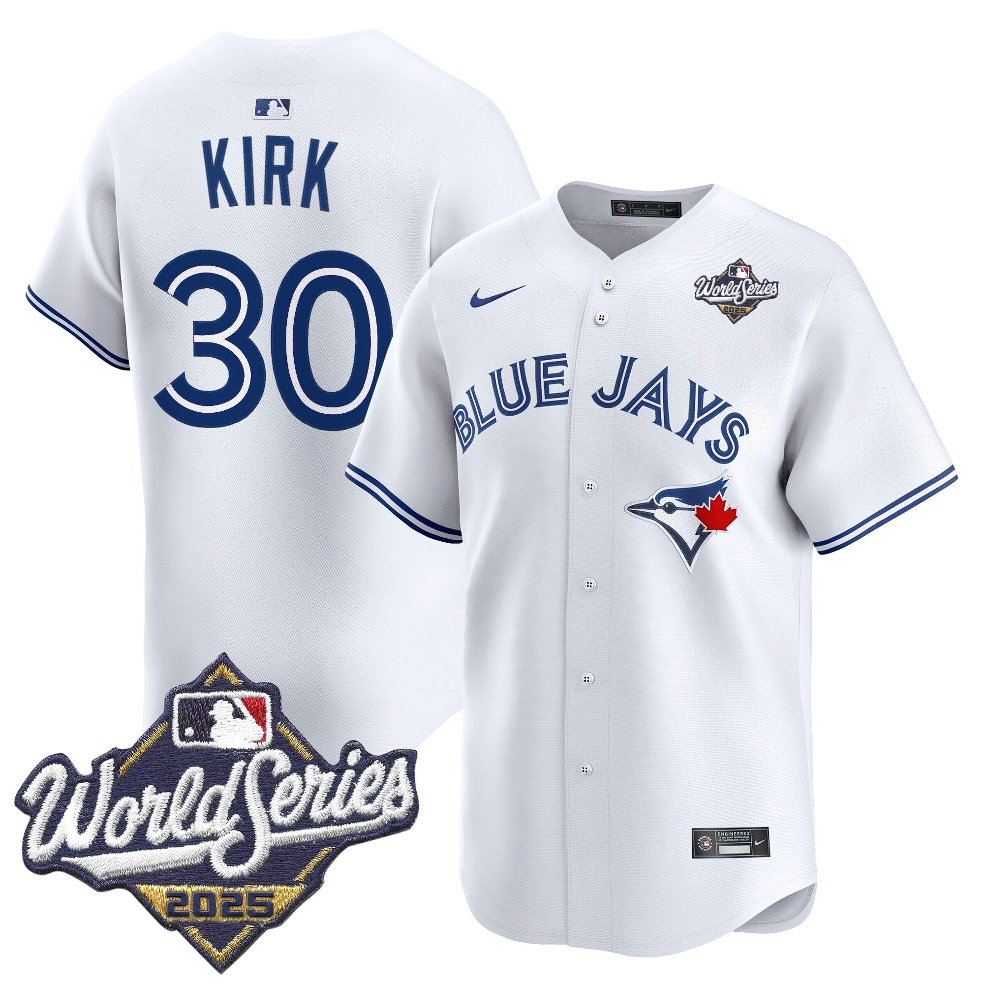 Men's Toronto Blue Jays 2025 World Series Vapor Premier Limited Jersey V2 - All Stitched