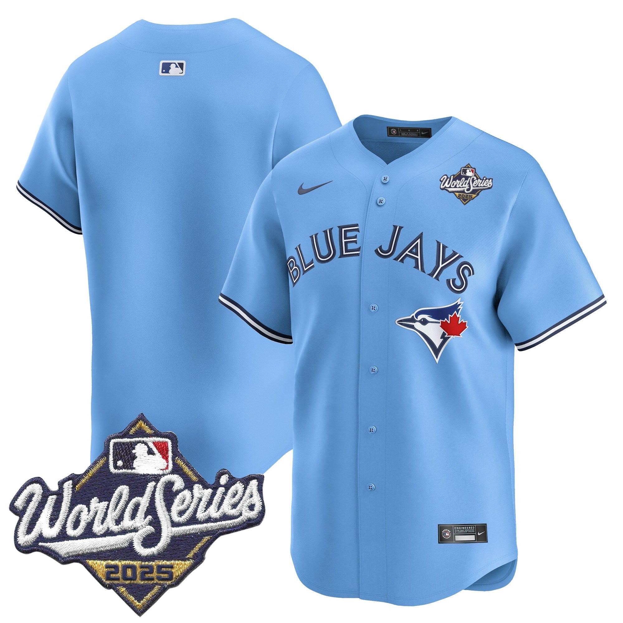 Men's Toronto Blue Jays 2025 World Series Vapor Premier Limited Jersey V2 - All Stitched