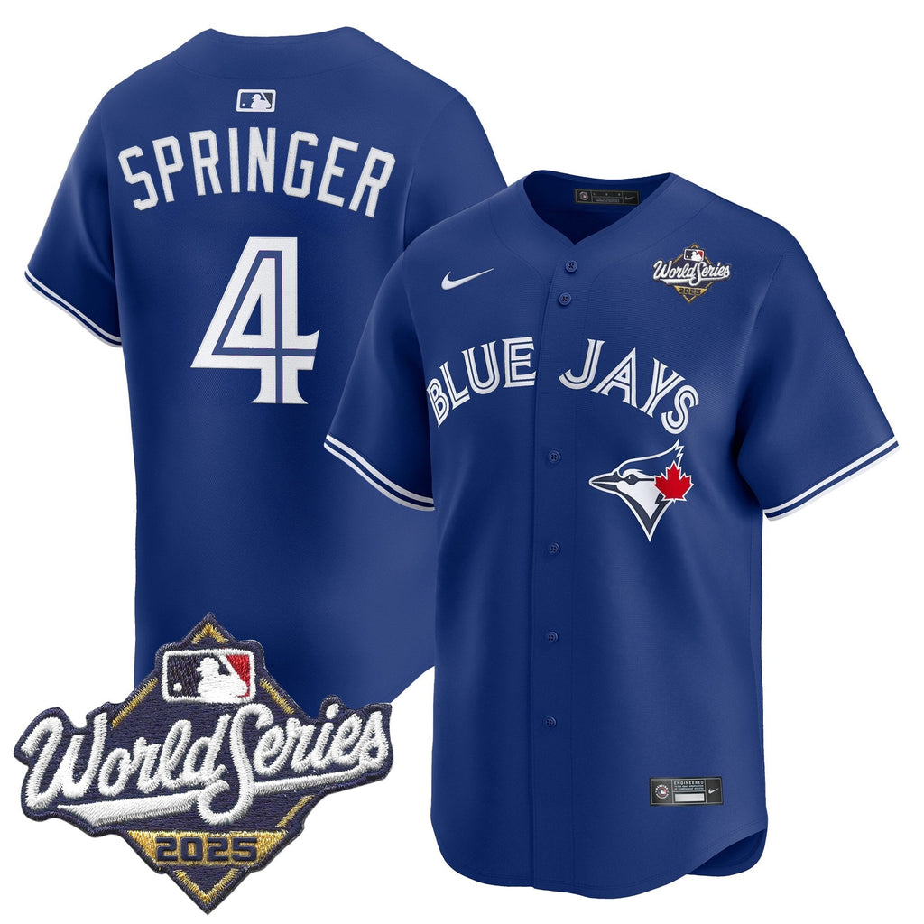 Men's Toronto Blue Jays 2025 World Series Vapor Premier Limited Jersey V2 - All Stitched