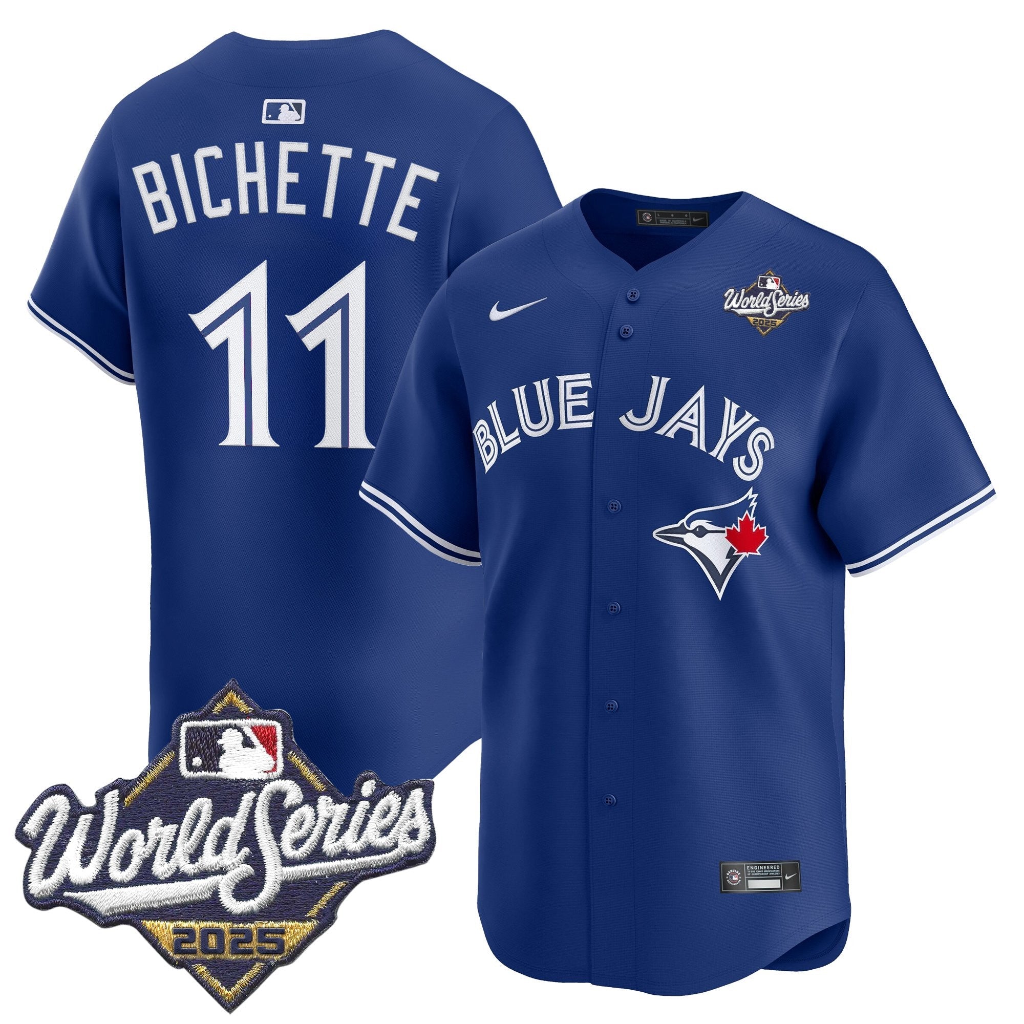 Men's Toronto Blue Jays 2025 World Series Vapor Premier Limited Jersey V2 - All Stitched