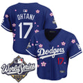Women's Dodgers 2025 World Series x Tokyo Series Crop Top Baseball Jersey - All Stitched