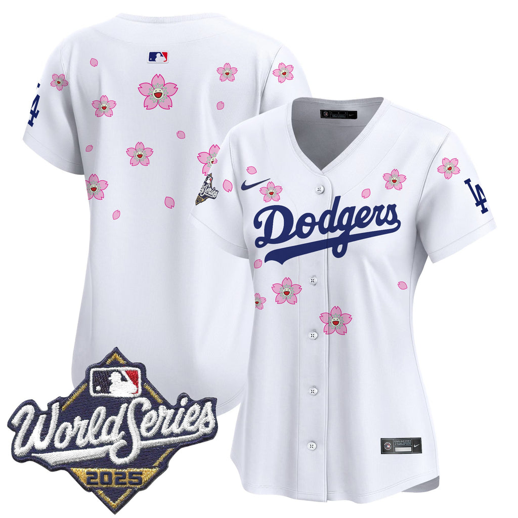 Women's Dodgers 2025 World Series x Tokyo Series Vapor Premier Limited Jersey - Stitched