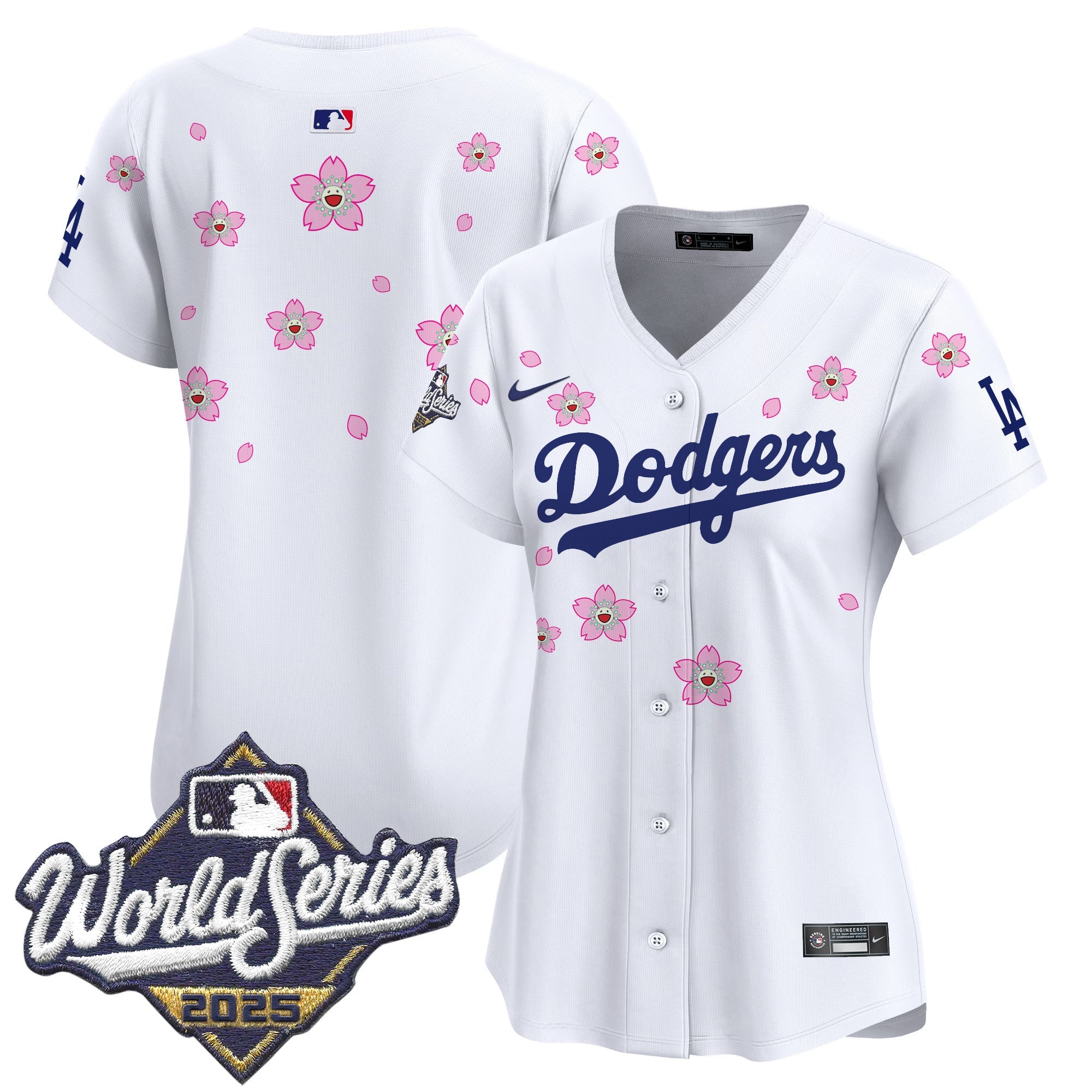 Women's Dodgers 2025 World Series x Tokyo Series Vapor Premier Limited Jersey - Stitched