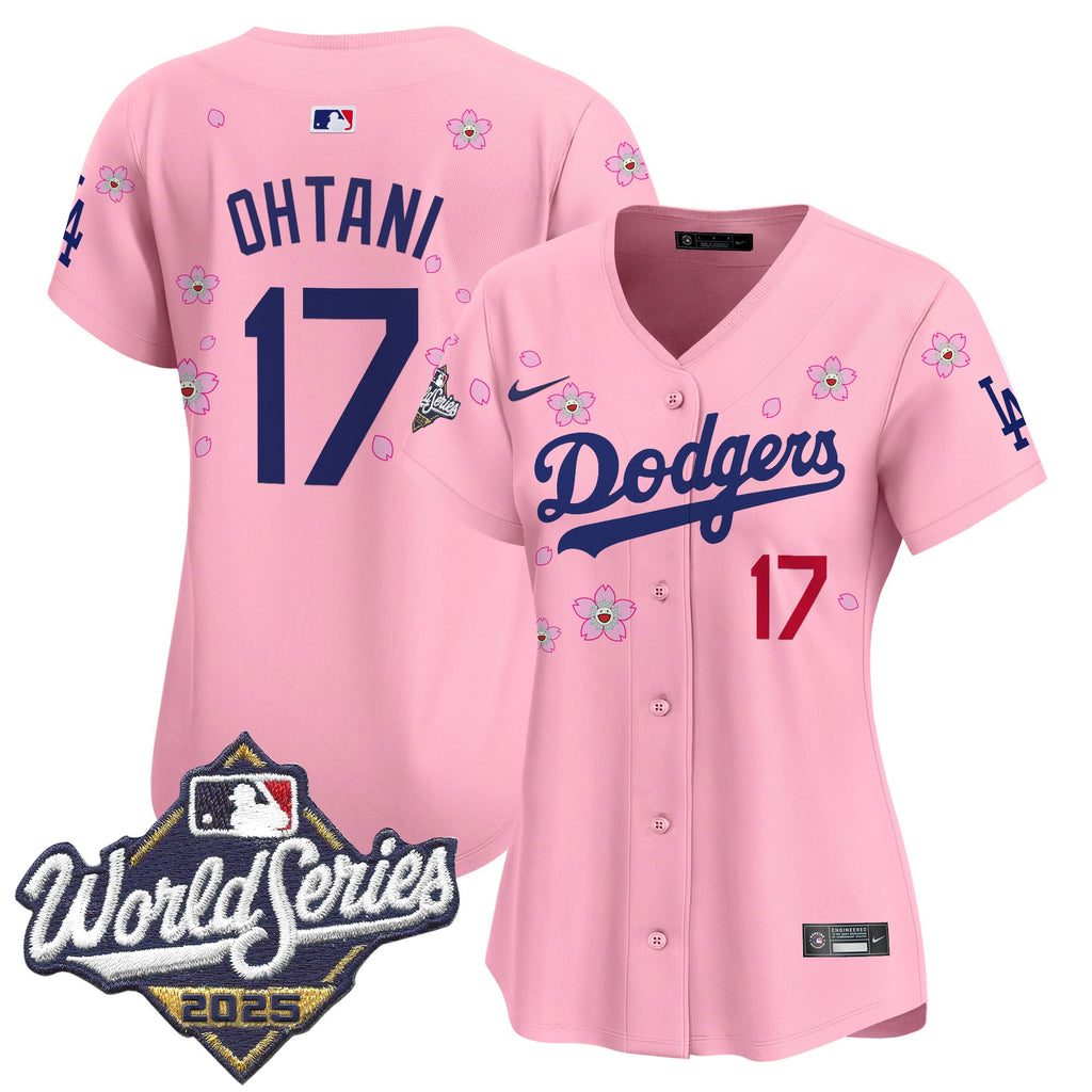 Women's Dodgers 2025 World Series x Tokyo Series Vapor Premier Limited Jersey - Stitched