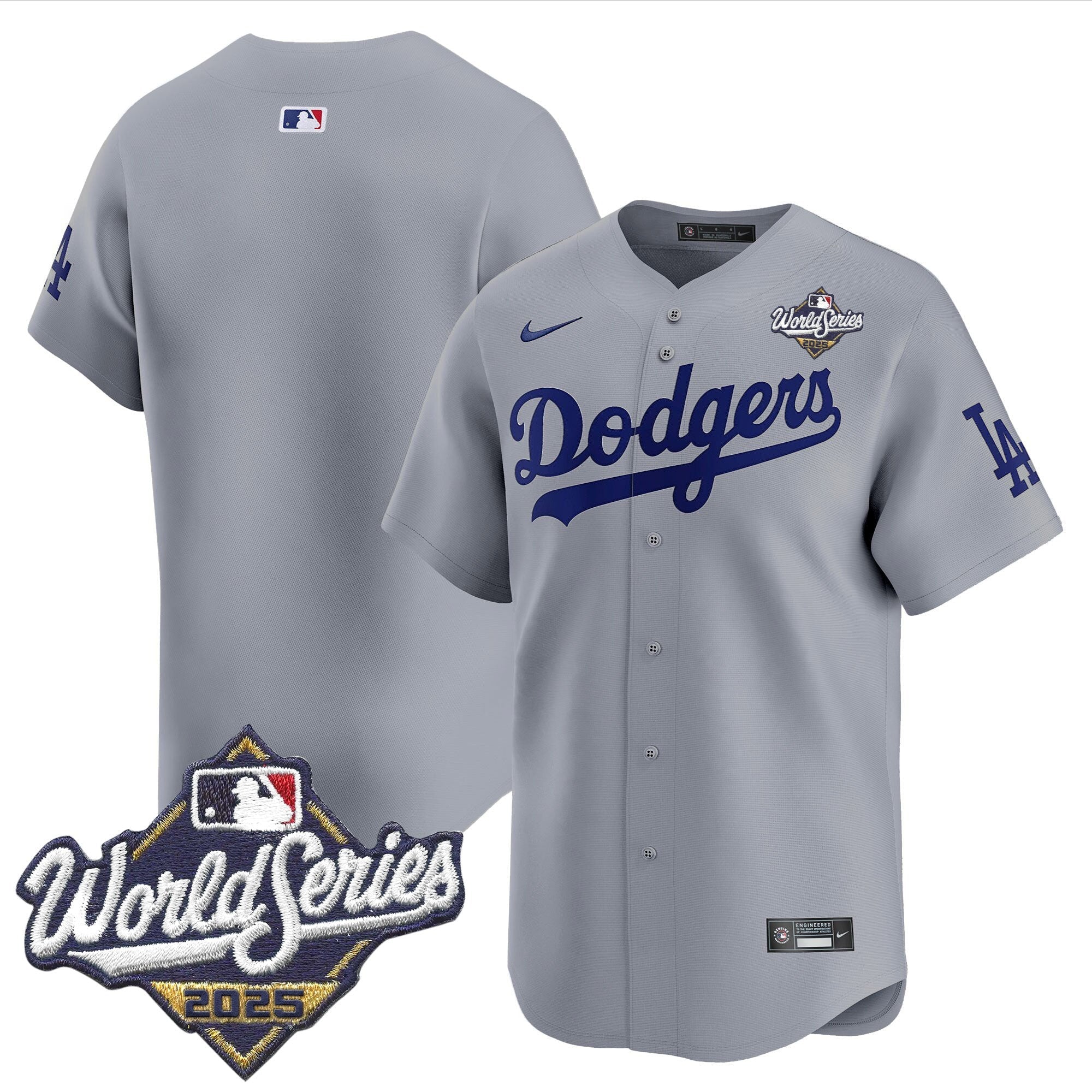 Men's Dodgers 2025 World Series Vapor Premier Limited Jersey V2 - All Stitched