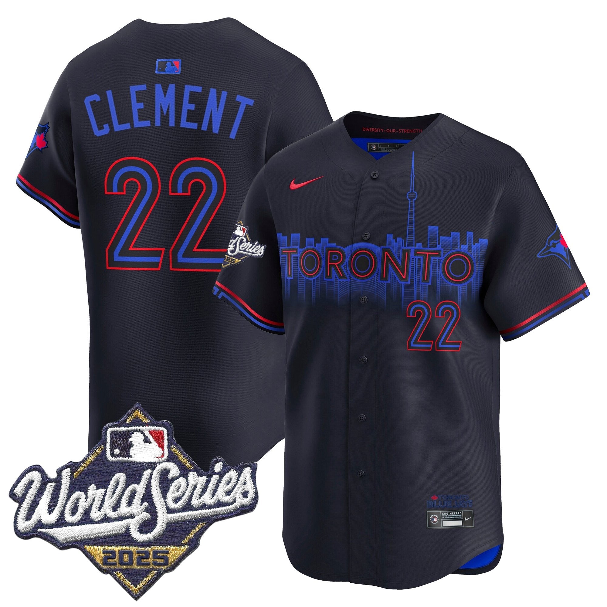 Men's Toronto Blue Jays 2025 World Series Vapor Premier Limited Jersey - All Stitched