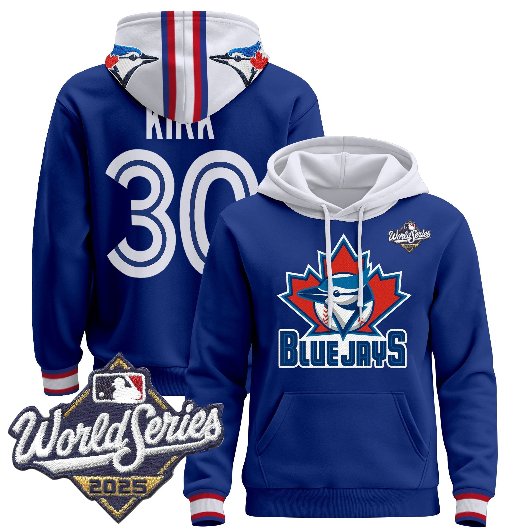 Men's Toronto Blue Jays 2025 World Series Premium Pullover Hoodie - All Stitched