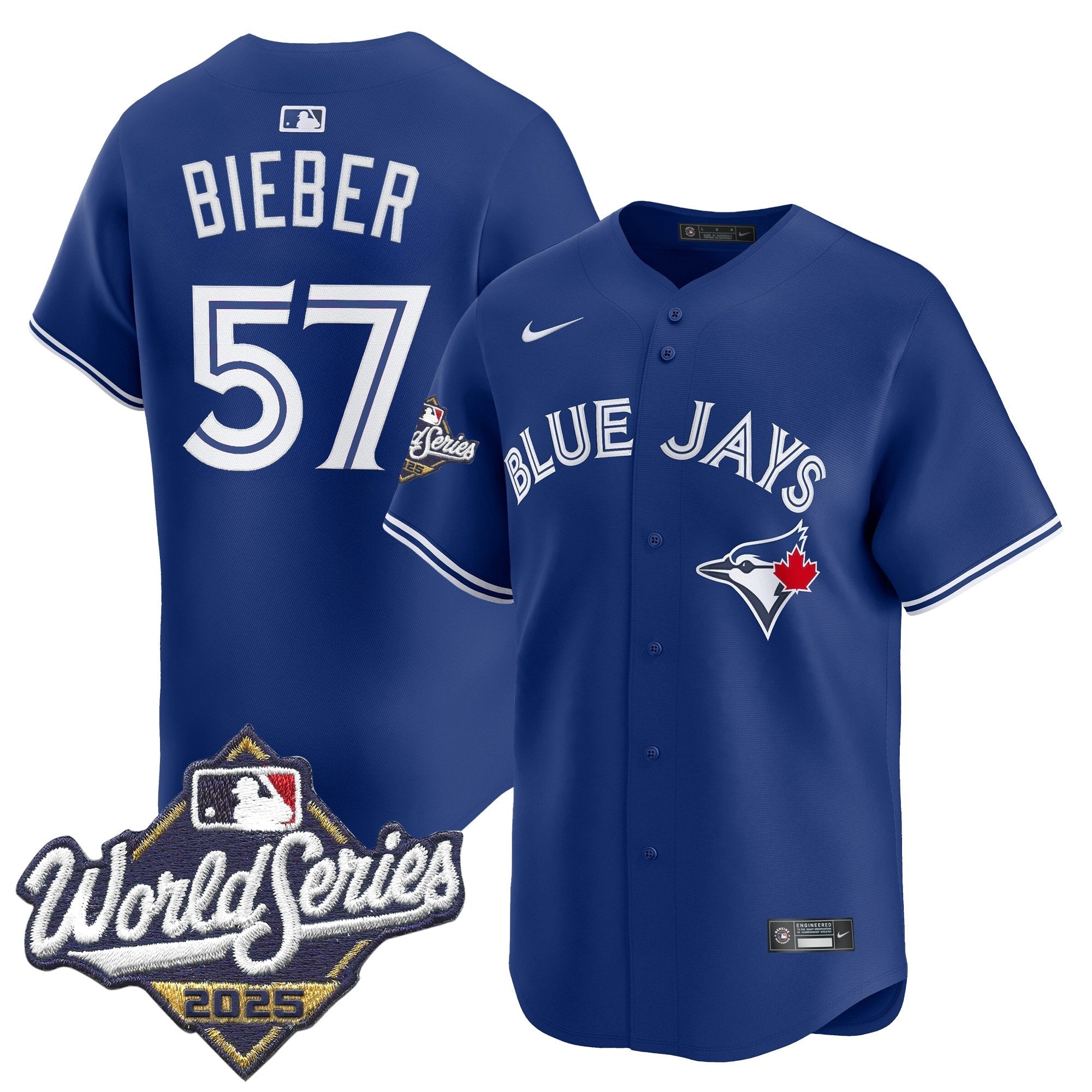Men's Toronto Blue Jays 2025 World Series Vapor Premier Limited Jersey - All Stitched