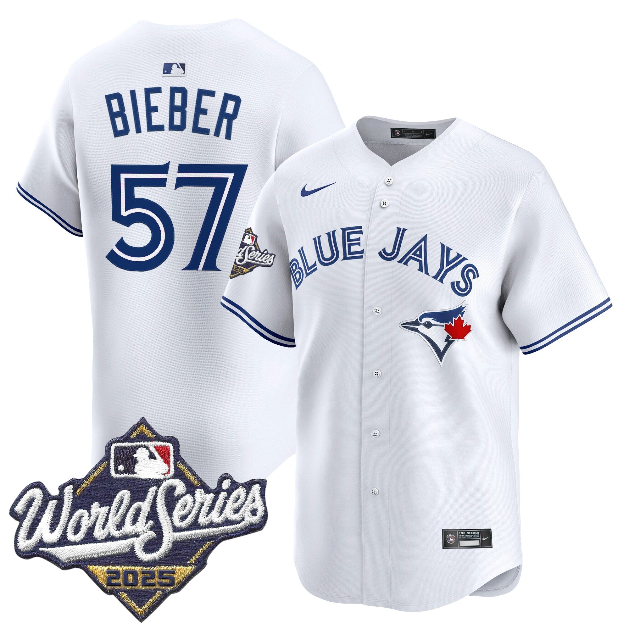 Men's Toronto Blue Jays 2025 World Series Vapor Premier Limited Jersey - All Stitched