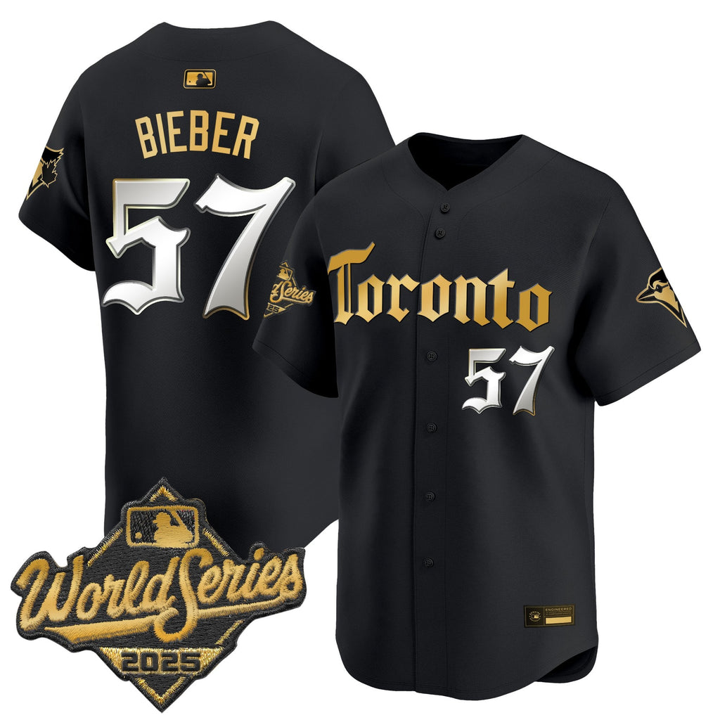 Men's Toronto Blue Jays 2025 World Series Vapor Premier Limited Jersey - Gothic North Edition - All Stitched