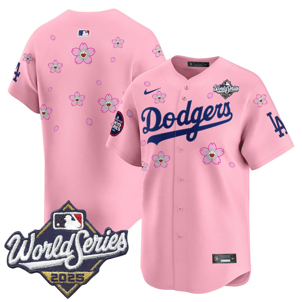 Men's Dodgers 2025 World Series x Tokyo Series Vapor Premier Limited Jersey V2 - Stitched