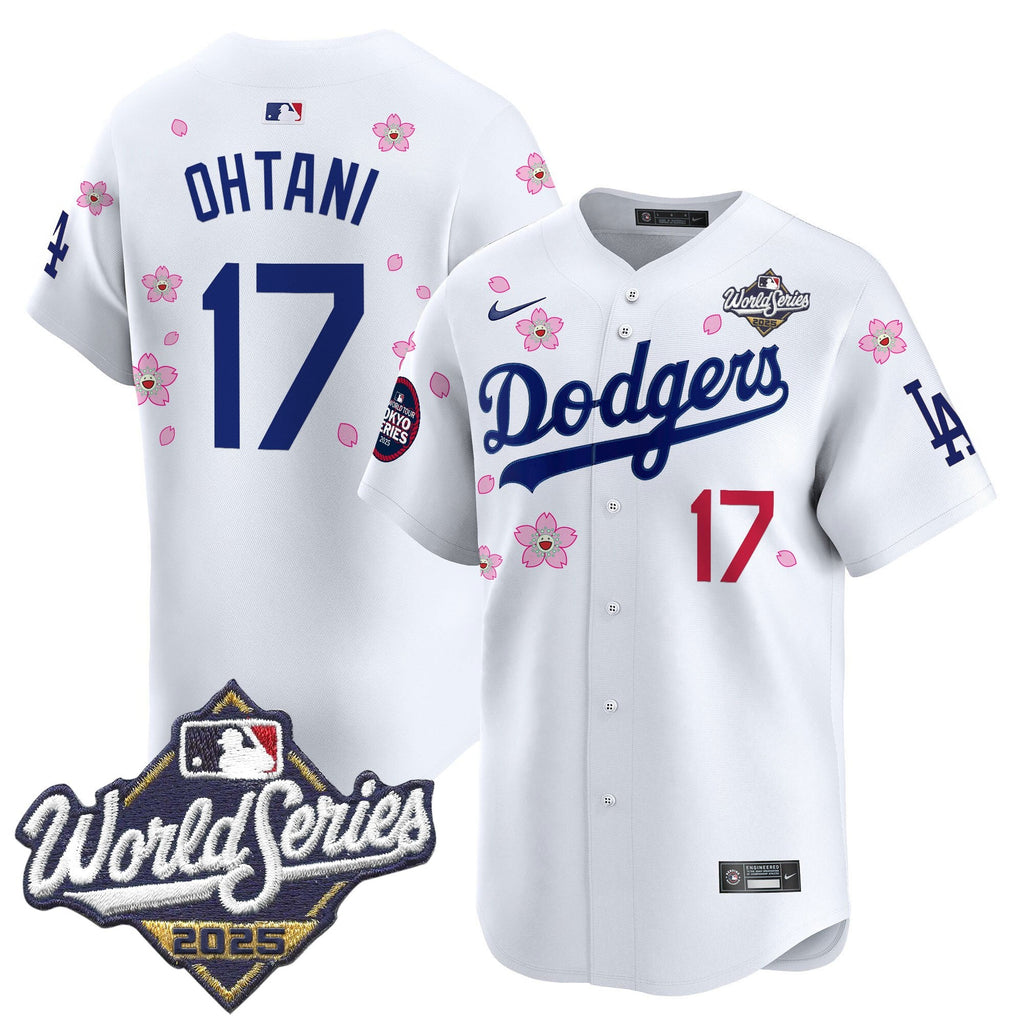 Men's Dodgers 2025 World Series x Tokyo Series Vapor Premier Limited Jersey V2 - Stitched