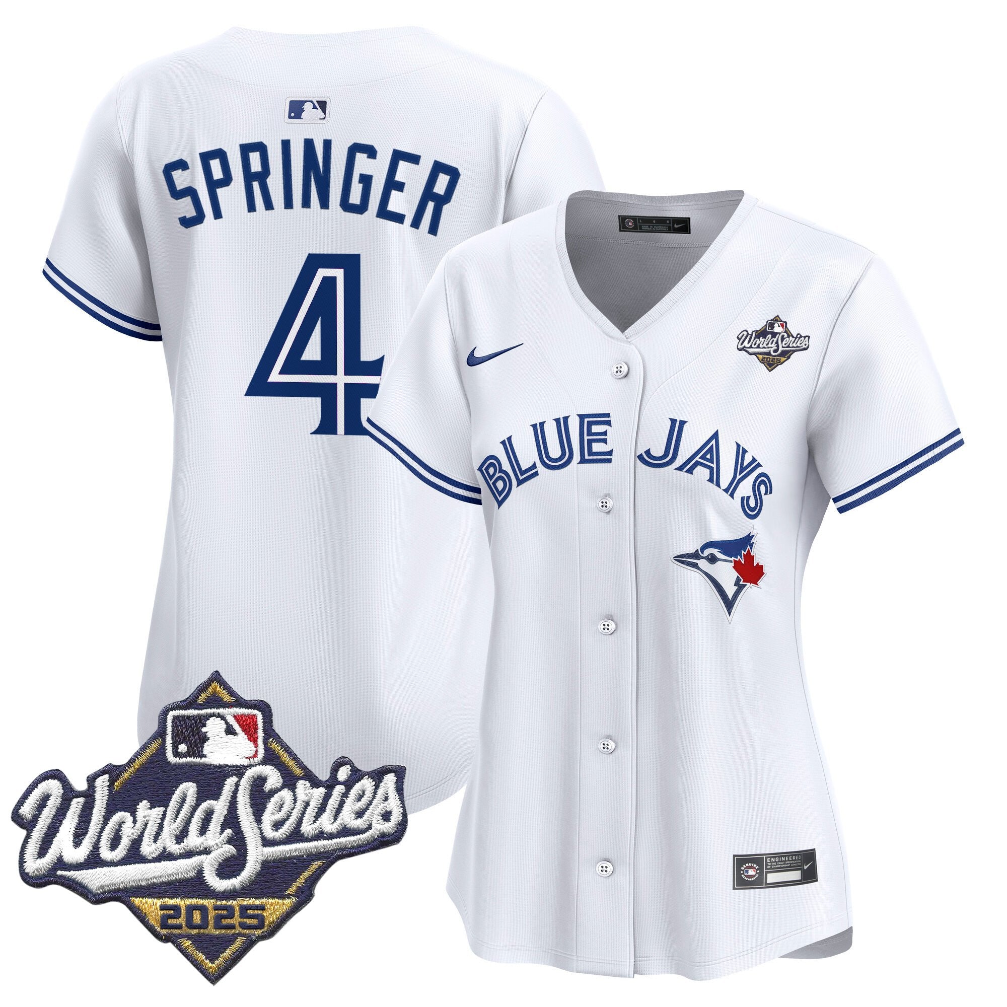 Women's Toronto Blue Jays 2025 World Series Vapor Premier Limited Jersey V2 - All Stitched