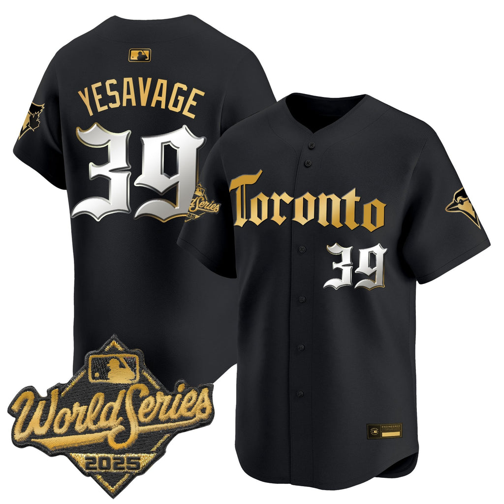 Men's Toronto Blue Jays 2025 World Series Vapor Premier Limited Jersey - Gothic North Edition - All Stitched