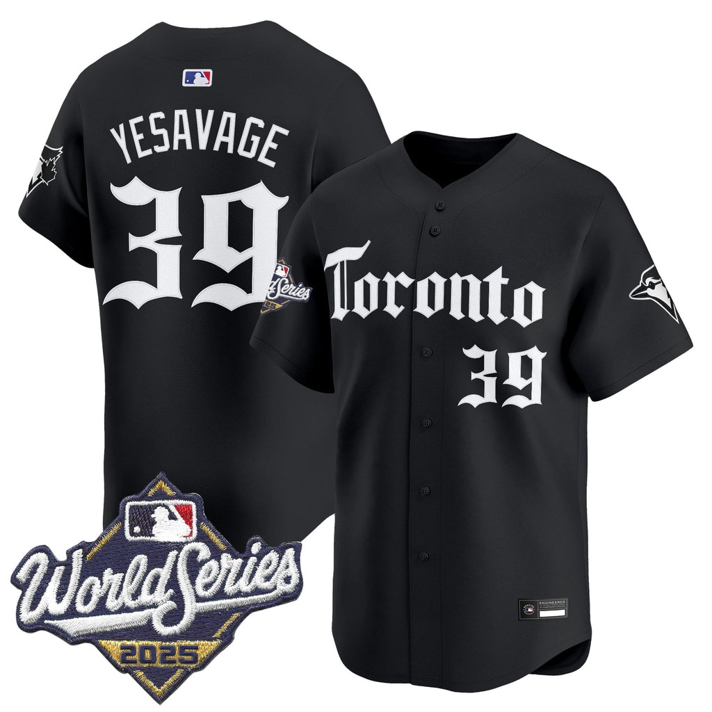 Men's Toronto Blue Jays 2025 World Series Vapor Premier Limited Jersey - Gothic North Edition - All Stitched