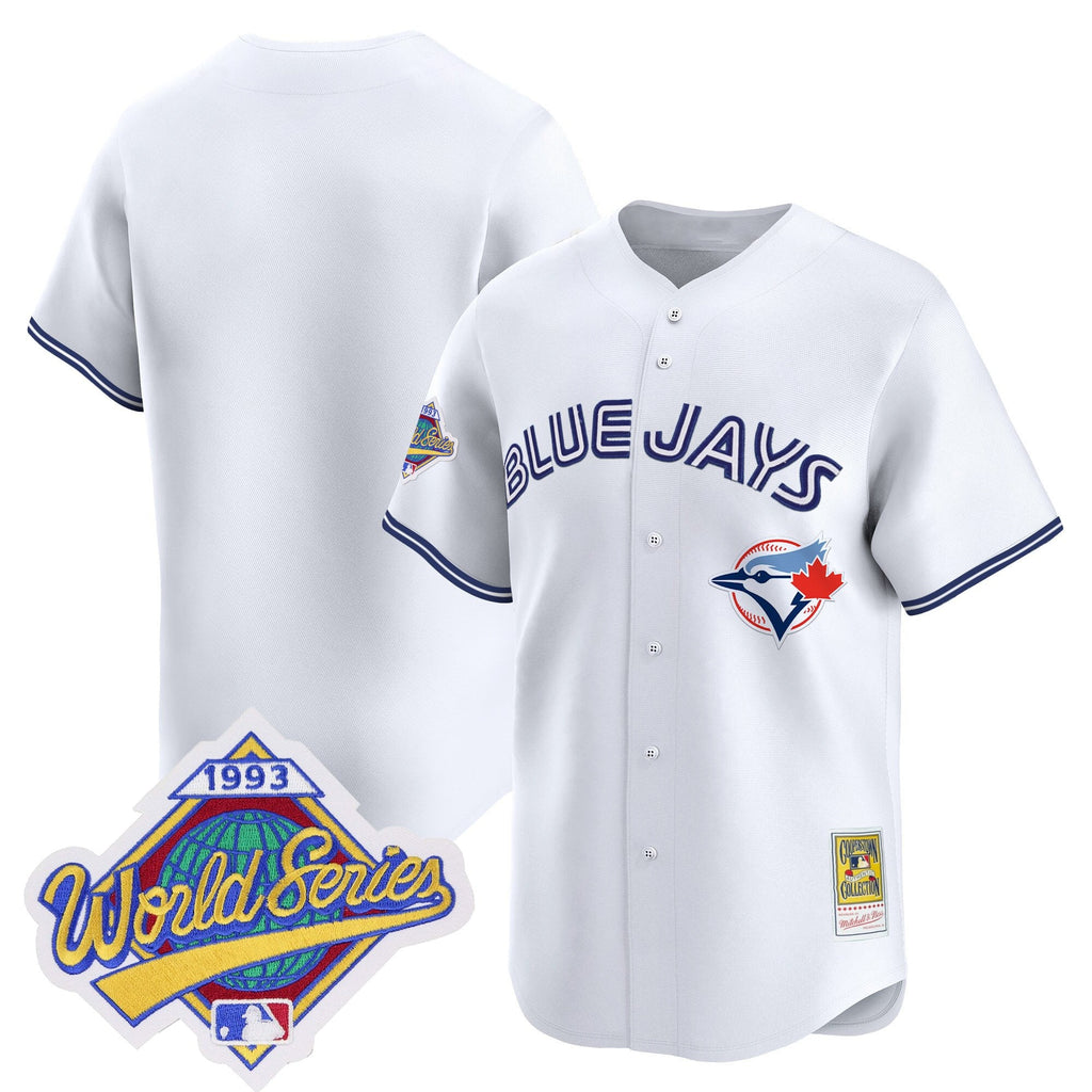 Men's Toronto Blue Jays 1993 World Series Vapor Premier Jersey - Throwback Edition - All Stitched
