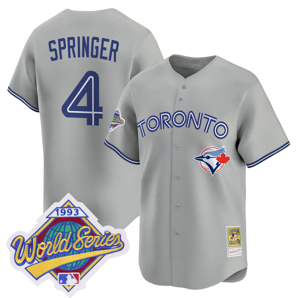 Men's Toronto Blue Jays 1993 World Series Vapor Premier Jersey - Throwback Edition - All Stitched