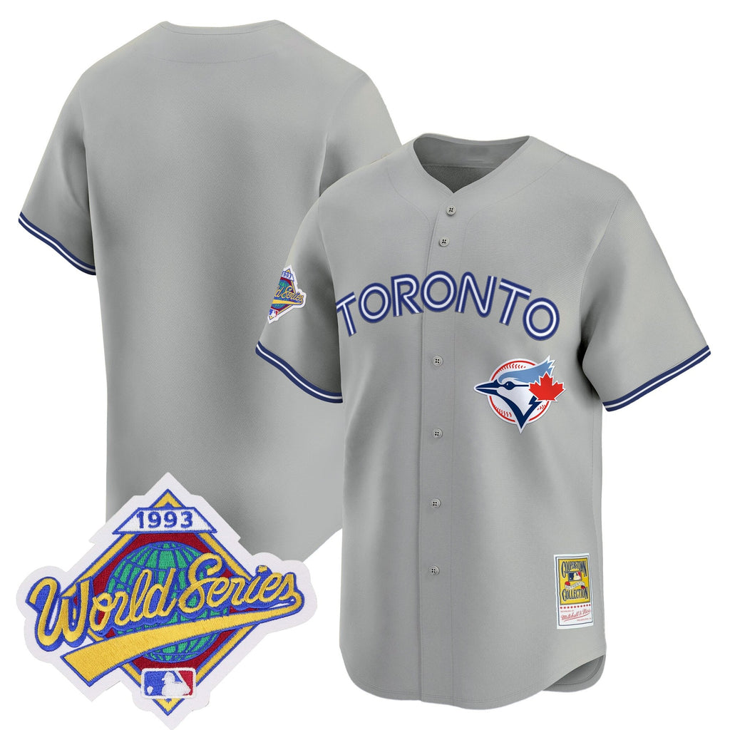 Men's Toronto Blue Jays 1993 World Series Vapor Premier Jersey - Throwback Edition - All Stitched