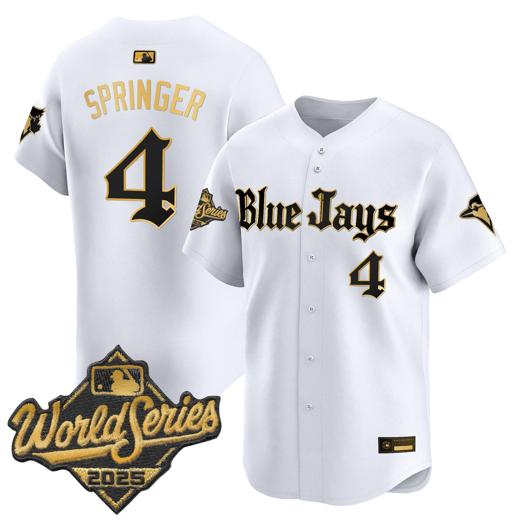 Men's Toronto Blue Jays 2025 World Series Vapor Premier Limited Jersey V2 - Gothic North Edition - All Stitched