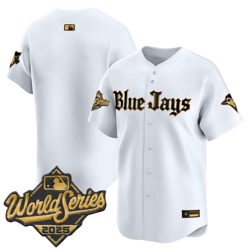 Men's Toronto Blue Jays 2025 World Series Vapor Premier Limited Jersey V2 - Gothic North Edition - All Stitched