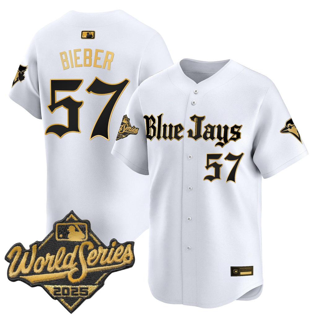 Men's Toronto Blue Jays 2025 World Series Vapor Premier Limited Jersey V2 - Gothic North Edition - All Stitched