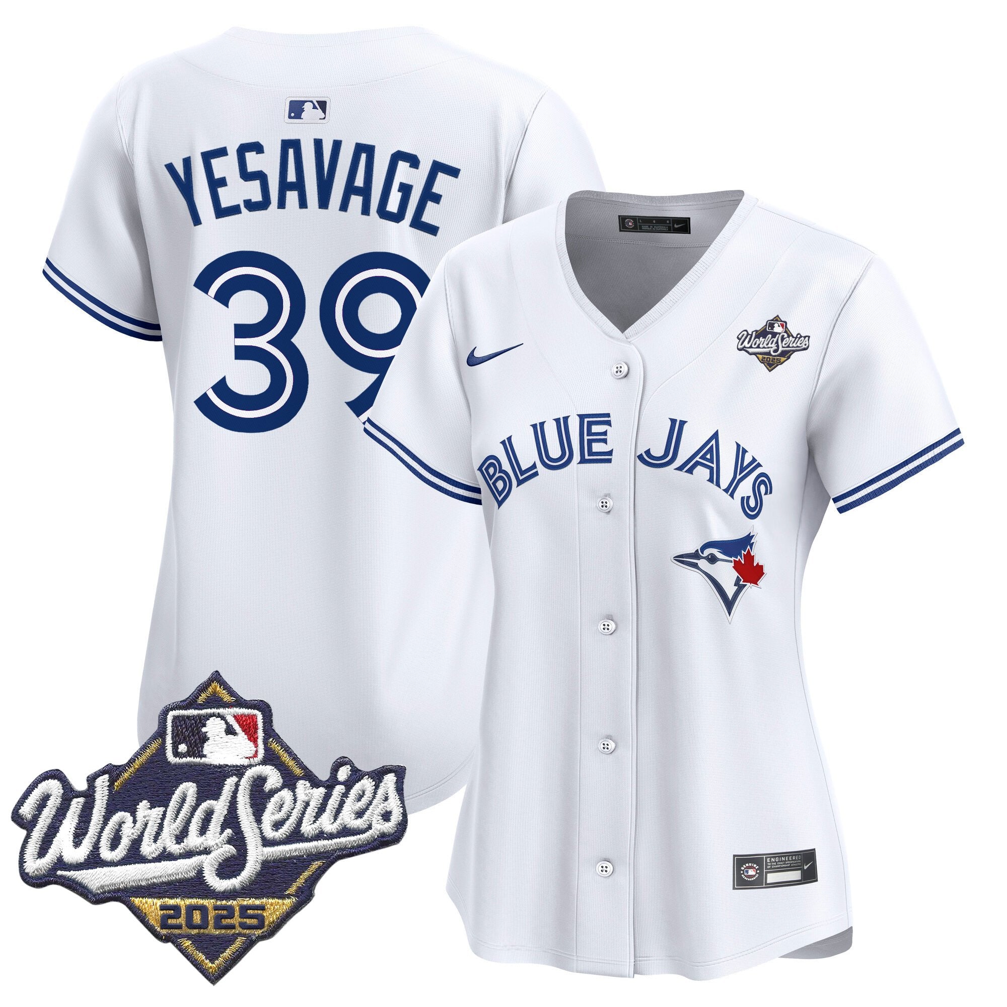 Women's Toronto Blue Jays 2025 World Series Vapor Premier Limited Jersey V2 - All Stitched
