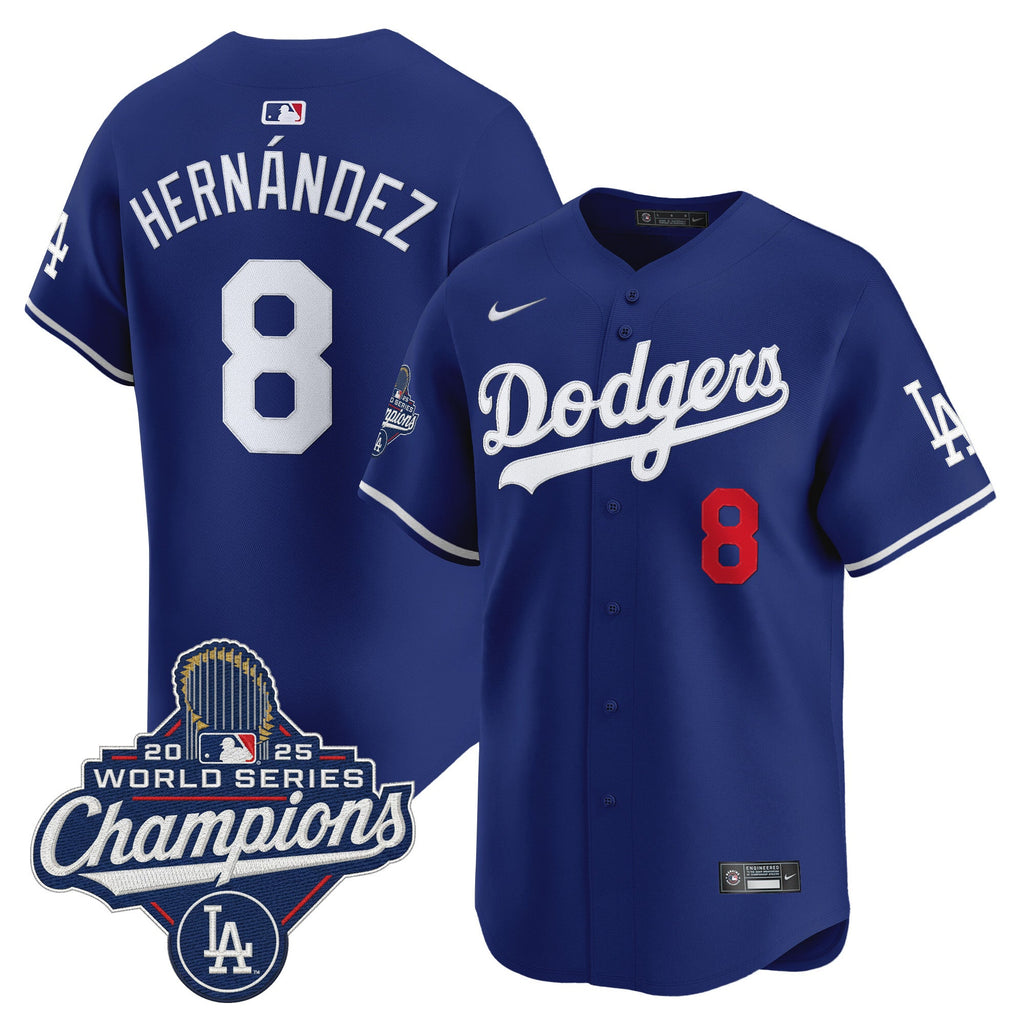 Men's Dodgers 2025 World Series Champions Vapor Premier Limited Jersey - All Stitched