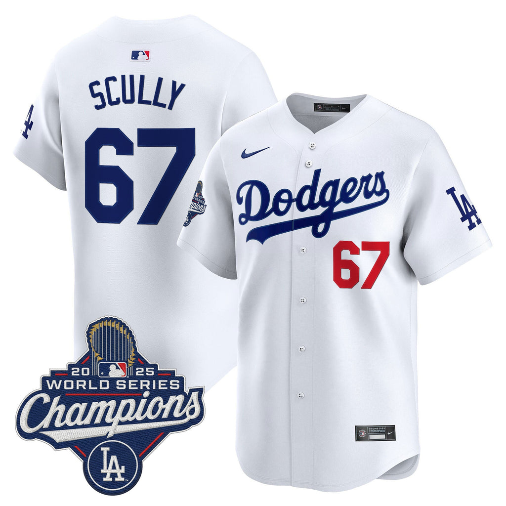 Men's Dodgers 2025 World Series Champions Vapor Premier Limited Jersey - All Stitched