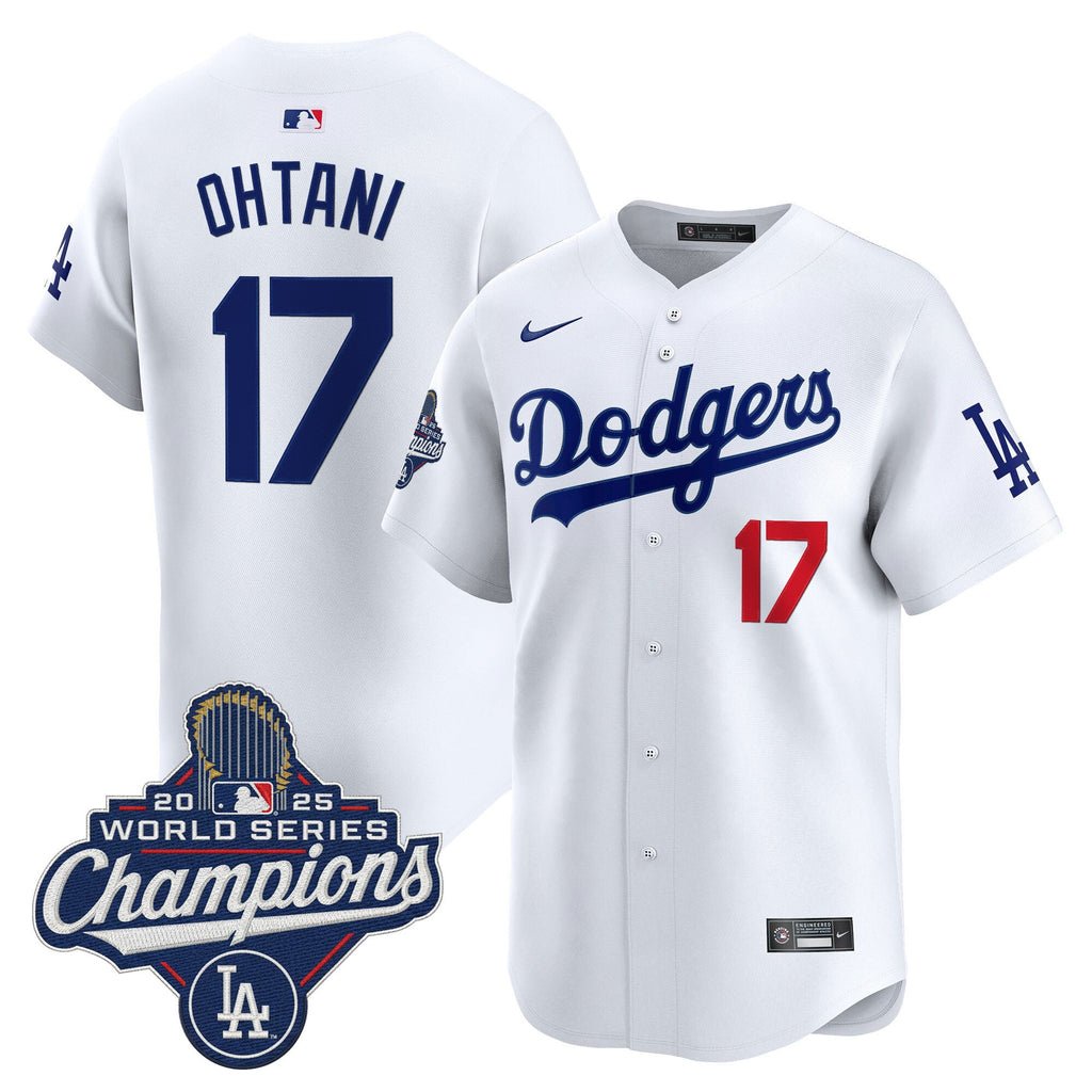 Men's Dodgers 2025 World Series Champions Vapor Premier Limited Jersey - All Stitched