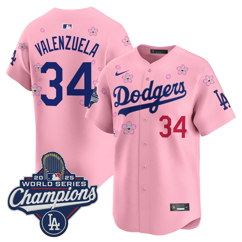 Men's Dodgers 2025 World Series Champions x Tokyo Series Vapor Premier Limited Jersey - Stitched